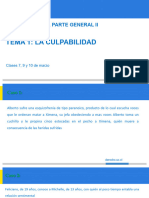 Derecho Penal PG II. Culpabilidad (Semana 7 Marzo)