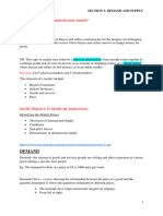 SECTION 3a Concept of A Market