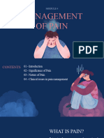 Management of Pain