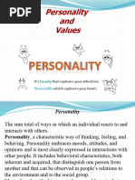 Personality and Values