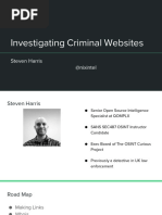 Investigating Criminal Websites - Steven Harris - Skopenow 2022