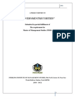 "Governmentsecurities": Submitted in Partial Fulfillment of The Requirement For Master of Management Studies (MMS)