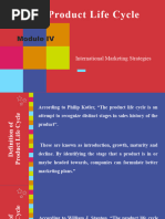 International Product Life Cycle