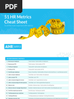 AIHR HR Metrics Cheat Sheet