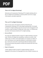 What Is ICT in Digital Marketing