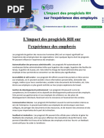 L'impact Des Progiciels RH Sur L'expérience Des Employés