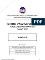 Perfect Score SBP Fizik SPM 2011 Question