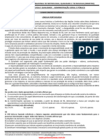 Prova Analista Executivo em Metrologia e Qualidade - Administração Geral e Pública