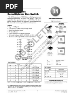 74FST3251 8:1 Multiplexer/ Demultiplexer Bus Switch: SOIC 16 D Suffix CASE 751B