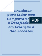 Estratégias para Lidar Com Comportamentos Desafiadores em Crianças e Adolescentes