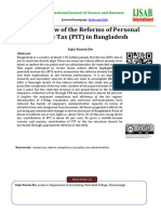 An Overview of The Reforms of Personal Income Tax (PIT) in Bangladesh