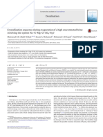 Crystallization Sequence During Evaporation of A High Concentrated Brine