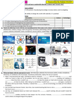 Science and Technology Intro Vocab Worksheet Lesson