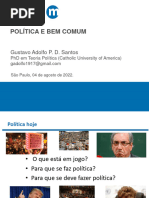 Aula 01 - Gustavo - Política e Bem Comum 2022