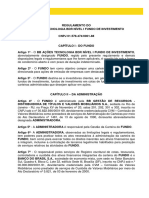 25 - Regulamento Do Fundo de Investimento