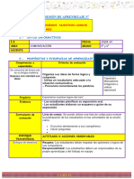 Esquema de Sesion V Ciclo