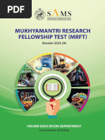 MRFT PHD Odisha Fellowship