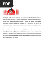 A Study On Consumer Buying Behaviour Towards Amul Products