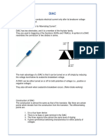 RMAE Notes DIAC TRIAC