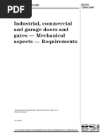 Industrial Commercial and Garage Doors and Gates Mechanical Aspects Requirements