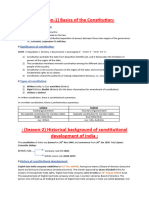 Polity & Indian Constitution Notes GS