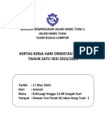 Kertas Kerja Hari Orientasi Tahun 1 2023