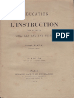 L Éducation Et L Instruction Des Enfants Chez Les Anciens Juifs