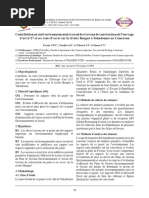 Revue Scientifique Et Technique Forêt Et Environnement Du Bassin Du Congo - IsSN 2409-1693 + Vol 13 (Essoue)