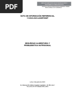 Seguridad Alimentaria y Problemática Nutricional