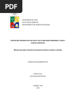 Costos Del Proceso Civil en Chile y en La Realidad Comparada Tasas y Costas Judiciales