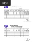 Tape Measure Inspection Log