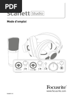 Scarlett Studio User Guide Francais