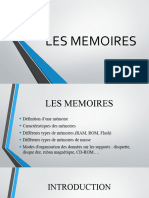 LES MEMOIRES Informatiques