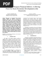 The Nigerian Diaspora Financial Inflows: A Driving Force For Socio-Economic Development at The Grassroots