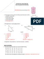 Contoh Soal Ujian Sekolah Matematika