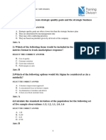 LSSGB Test 1 With Answers Ver 1.3 - MSys Training Division