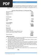 Capital Reorganization Questions