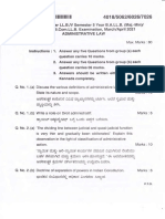 5th Sem Administrative Law April 2021