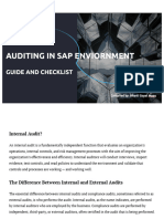 Auditing in SAP Environment