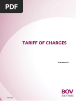 Tariff of Charges - 08-01-2024