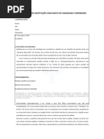 Laudo Psicológico Transtorno de Adaptação Com Misto de Ansiedade e Depressão