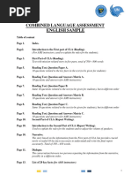 Combined Language Assessment