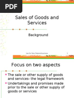 510 Lecture 7 Sales of Goods and Services