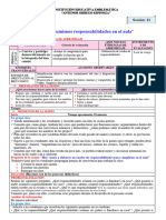 Sesión 11 P.S. Asumimos Responsabilidades en El Aula Lunes 18-03-24