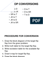 Lecture 2527 Unit 4 FlipFlop Conversions ECE213