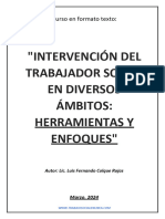 Intervención Del Trabajador Social en Diversos Ámbitos: Herramientas y Enfoques