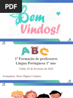 Slide FORMAÇÃO 1º ANO - 1 Formação União