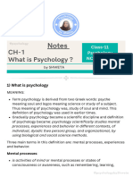 Notes of Ch-1 Psychology (Paid Batch)