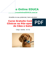 Curso Cuidados Clinicos No Pos Operatorio de Caes e Gatos EDC