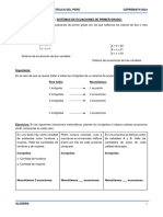 Sistemas de Ecuaciones de Primer Grado